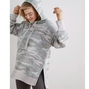 Aerie XS Camo Hoodie – Gray Green Lounge Sweatshirt
